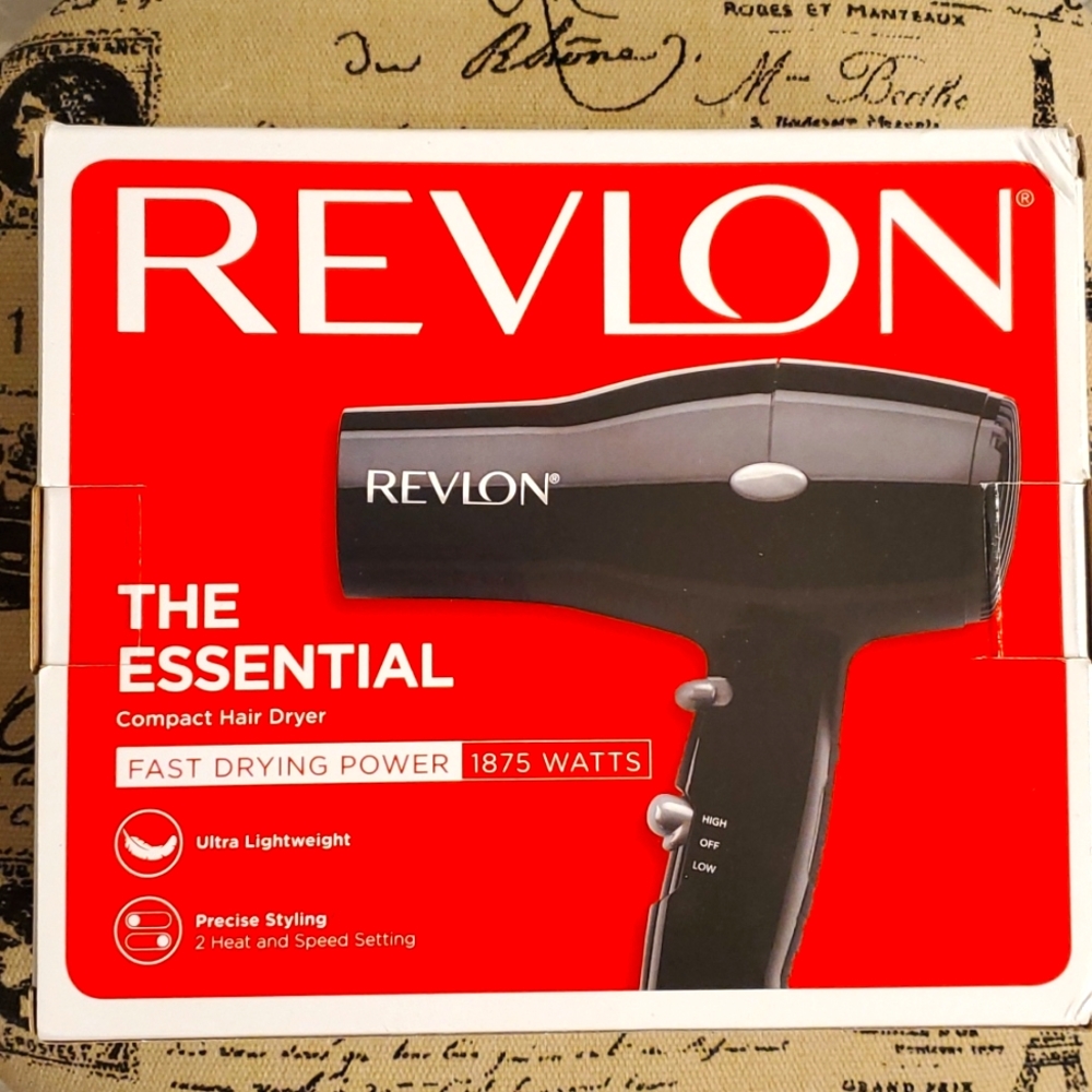 Hairdryer, Black, Fast Drying, Works Perfectly, Lightweight/Compact